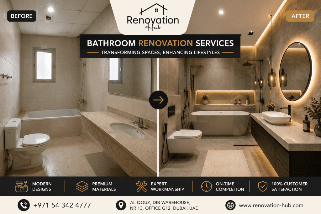 Bathroom Renovation Services - Luxury Bathroom Renovation UAE
